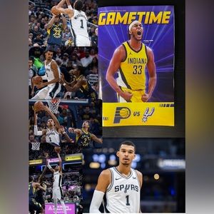 San Antonio Spurs Game Program Rookie Victor Wembanyama 7th Career Game RARE